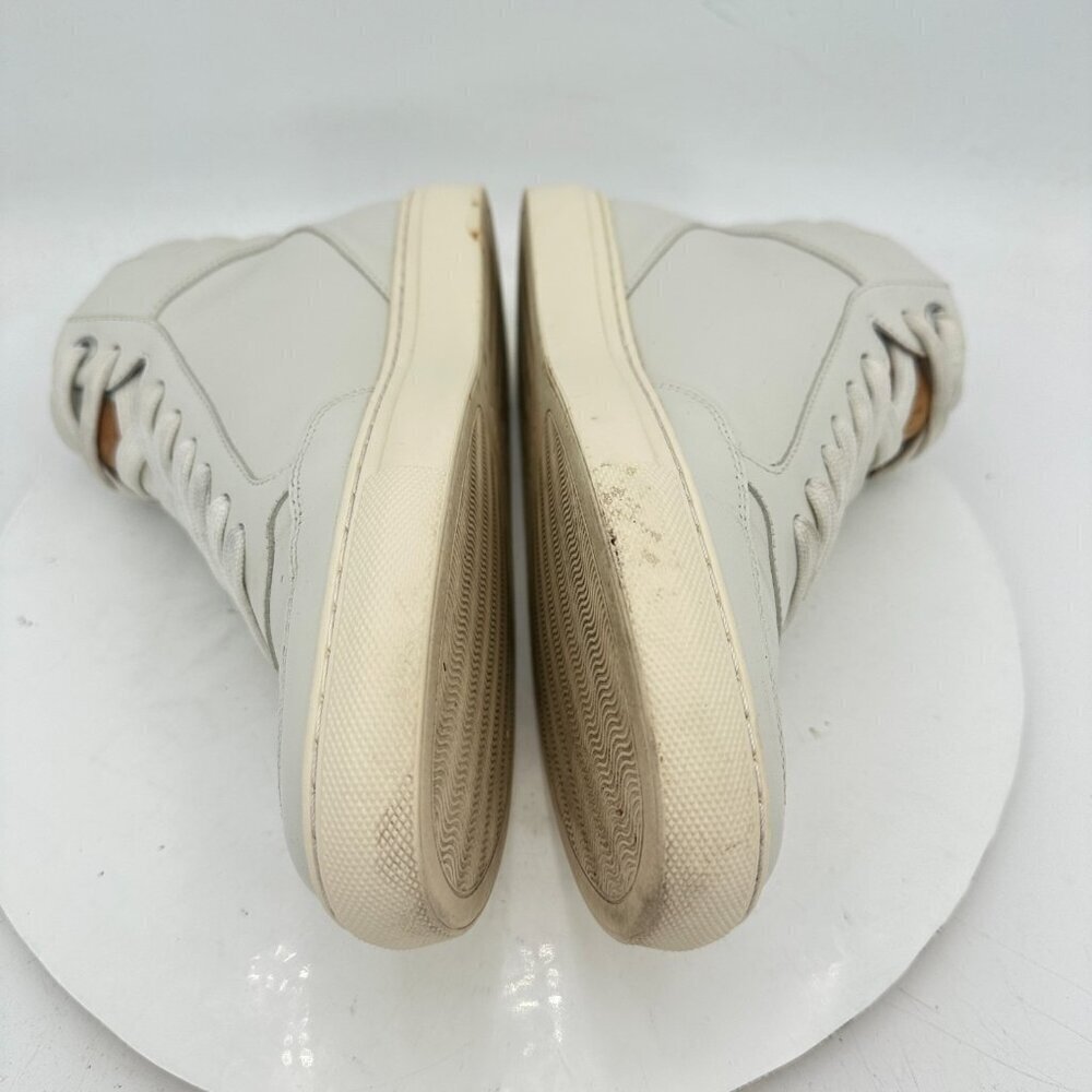 Bally Hendrik Print Men Size 6D White Leather Mid Top Lace Up Casual Shoes - Picture 7 of 12